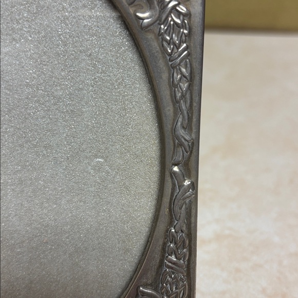 Vintage Silverplate  Photo Frame With Flowers And Ribbon Motif...Art Nouveau - Picture 3 of 7